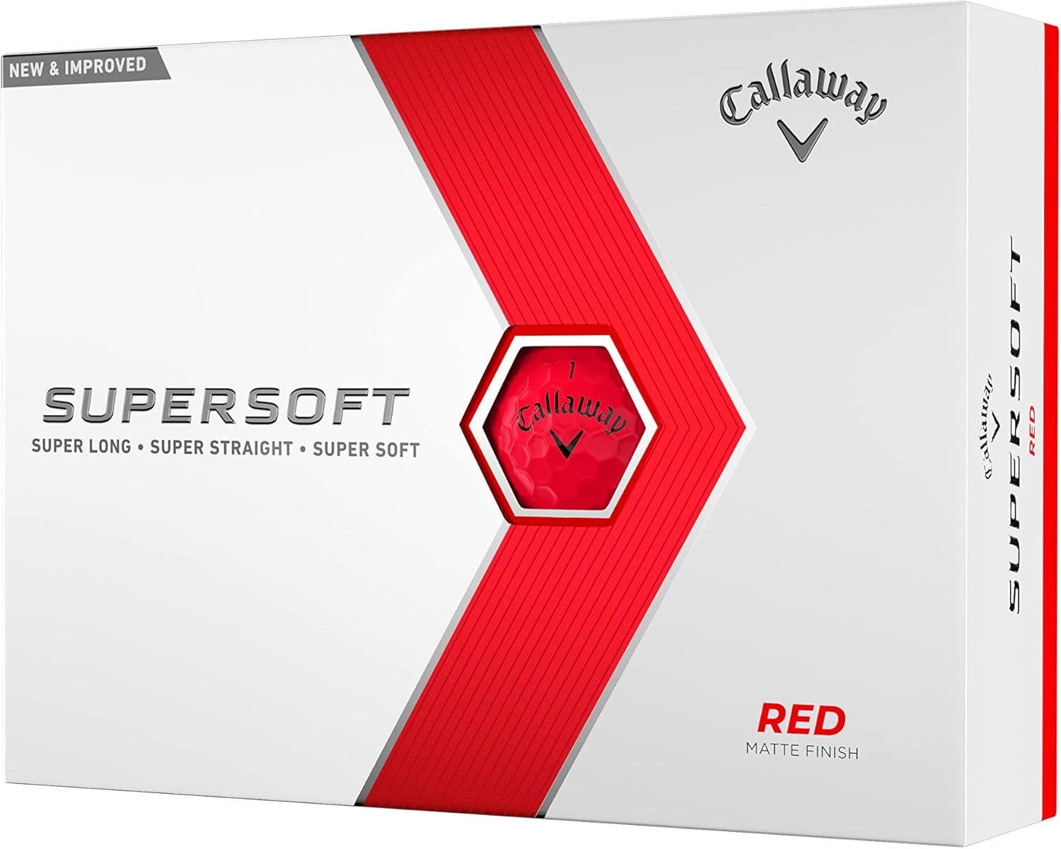 Callaway Supersoft Red Matte Golf Ball