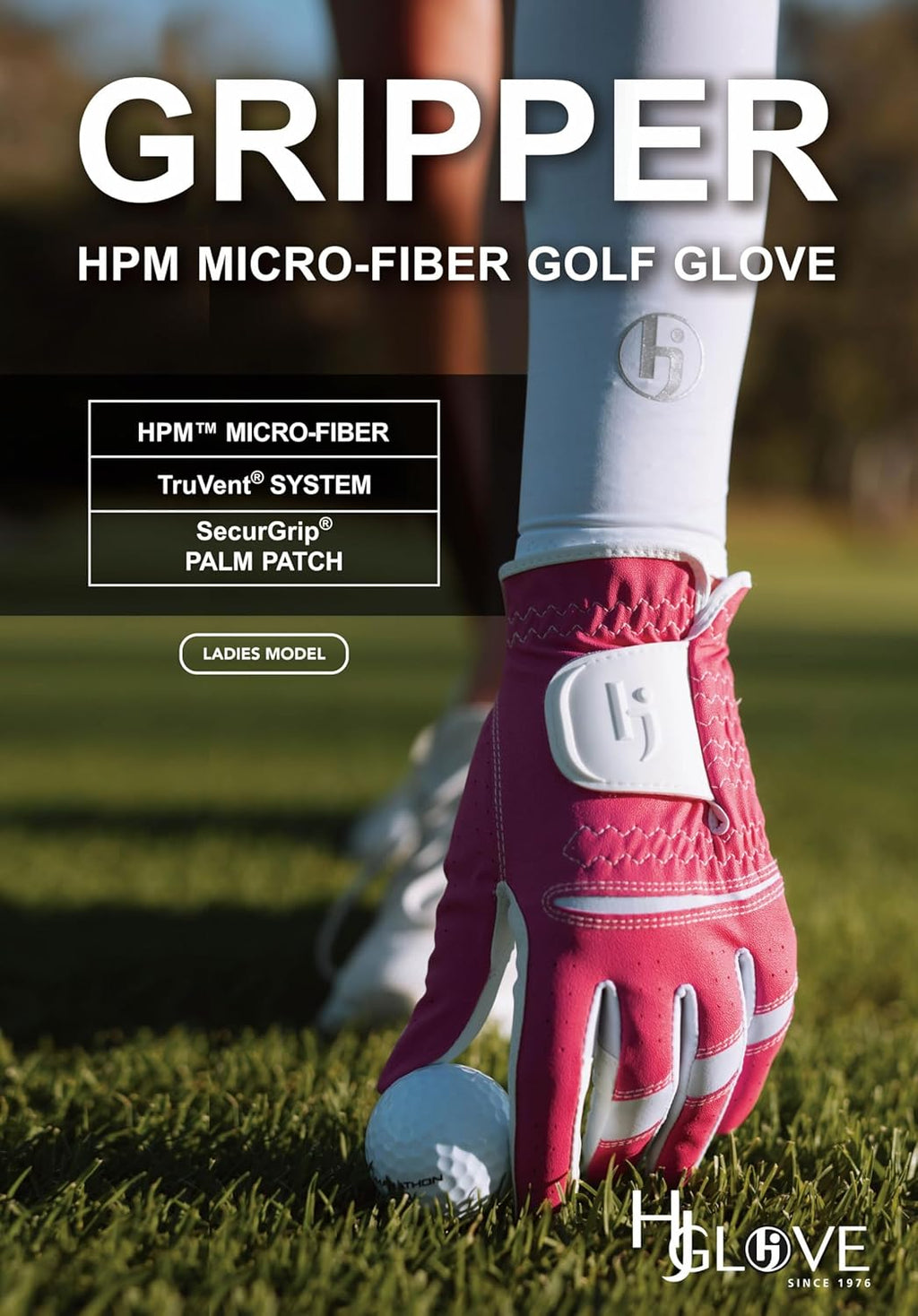 HJ Gripper Ladies LH Golf Glove